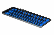 Ernst 8491 SOCKET BOSS 3 Rail 13" Socket Tray Organizer System - Blue 