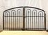 3't x 7'w Wrought Iron Entrance Gate - Big 1.25" Frame