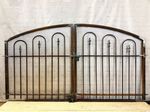 3't x 7'w Wrought Iron Entrance Gate - Big 1.25" Frame