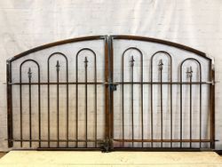 3't x 7'w Wrought Iron Entrance Gate - Big 1.25" Frame