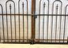 3't x 7'w Wrought Iron Entrance Gate - Big 1.25" Frame