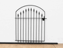 Decorative 4ft x 3.5ft Clarkson Wrought Iron Garden Gate