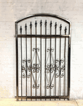 Decorative 4ft x 3.5ft Curly Modesto Wrought Iron Garden Gate