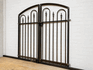 Decorative 4ft x 5ft Des Moines Center Divide Wrought Iron Double Gate
