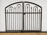 Decorative 4ft x 6ft Des Moines Center Divide Wrought Iron Double Gate