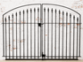 Decorative 4ft x 84in Clarkson Wrought Iron Double Garden Gate