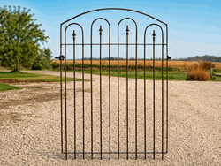 4ft Wide Opening 5ft Tall Metal Woodson Garden Gate