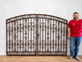 Decorative 5ft x 8ft Scottsdale Wrought Iron Double Driveway Gate