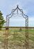 104"t Metal Narrow Gothic Garden Arbor - Iron Flower Arch