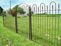 AIF Wrought Iron Fence Panel - 5 ft - Fence System