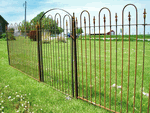 AIF Wrought Iron Fence Panel - 5 ft - Fence System