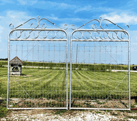 Create A 6ft Wide Gate Entrance - 2 - 3ft Wide Forged Ring Woven Entry