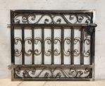 36"t x 36"w Curly Magnolia Wrought Iron Ornate Gate