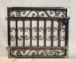 36"t x 36"w Curly Magnolia Wrought Iron Ornate Gate
