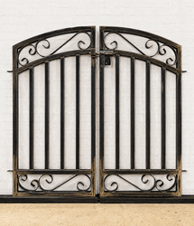 3' x 4' Metal Double Delavan Entrance Gate 