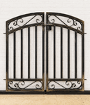 3' x 4' Metal Double Delavan Entrance Gate 