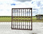 3ft Tall Wrought Iron Magnolia Circle Garden Entry Gate