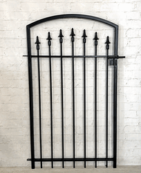 4't x 30"w Lamoine Wrought Iron All Spear Gate 