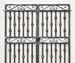 Wrought Iron Double Stockton 5't Gates