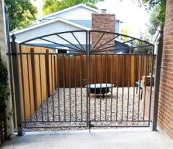 Sunburst Wrought Iron Gate For Entrance 5tx8w