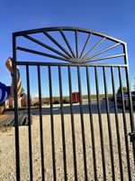 Big Metal  6x4 Sunburst Gate For Landscape 