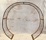 Metal Circle Pathway Criss Cross Abor