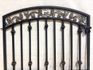 Wrought Iron Concord Grape & Ivy 3t x 4w Gate  