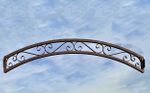 Metal Curly Framed Gate Topper - Wall Art