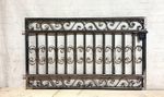 Ornate Curly Magnolia Metal Entry Gate 36"t x 52"w