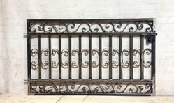 Ornate Curly Magnolia Metal Entry Gate 36"t x 52"w