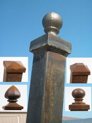 5ft Heavy Steel Heavy Duty 3"sq 8-Gauge Driveway Gate Post