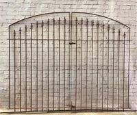 All Spear Clarkson Center Divide 5't x 7'w Wrought Iron Entry Gate