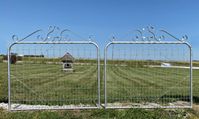 10' Gateway - 2, 4't x 5'w Galvanized Woven Wire Gates