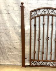 5ft Odessa 3"sq Steel Fence Post - Platform Shoe