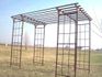Widest Metal Garden Double Pergola 84"T x 128" x 142"