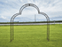 Big Wrought Iron Arbor that Spans 9' for Driveway