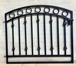 Wrought Iron Arched Circle Choice Gate - 36" Tall