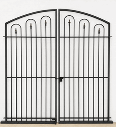 Classic Double Swing Des Moines Gate Wrought Iron - 6' x 6'