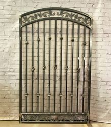 Metal Concord Select 48"w to 56"w x 72"t Grape & Ivy Entry Gate
