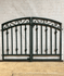 Decorative 36in x 54in Delaware Center Divide Wrought Iron Double Gate