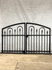 Decorative 3ft x 6ft Des Moines Center Divide Wrought Iron Double Gate