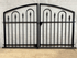 Decorative 3ft x 6ft Des Moines Center Divide Wrought Iron Double Gate