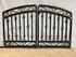 Decorative 3ft x 6ft Donovan Center Divide Wrought Iron Double Gate