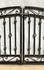 Decorative 3ft x 6ft Donovan Center Divide Wrought Iron Double Gate