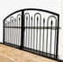Decorative 3ft x 7.5ft Delevan Center Divide Wrought Iron Double Gate