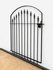 Decorative 4ft x 3.5ft Clarkson Wrought Iron Garden Gate