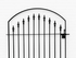 Decorative 4ft x 3.5ft Clarkson Wrought Iron Garden Gate
