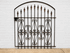 Decorative 4ft x 45in Curly Clarkson Wrought Iron Entry Gate