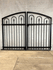 Decorative 4ft x 6.5ft Missoula Center Divide Wrought Iron Double Gate