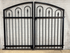 Decorative 4ft x 6.5ft Missoula Center Divide Wrought Iron Double Gate